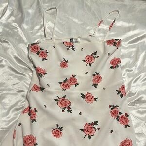 White floral dress